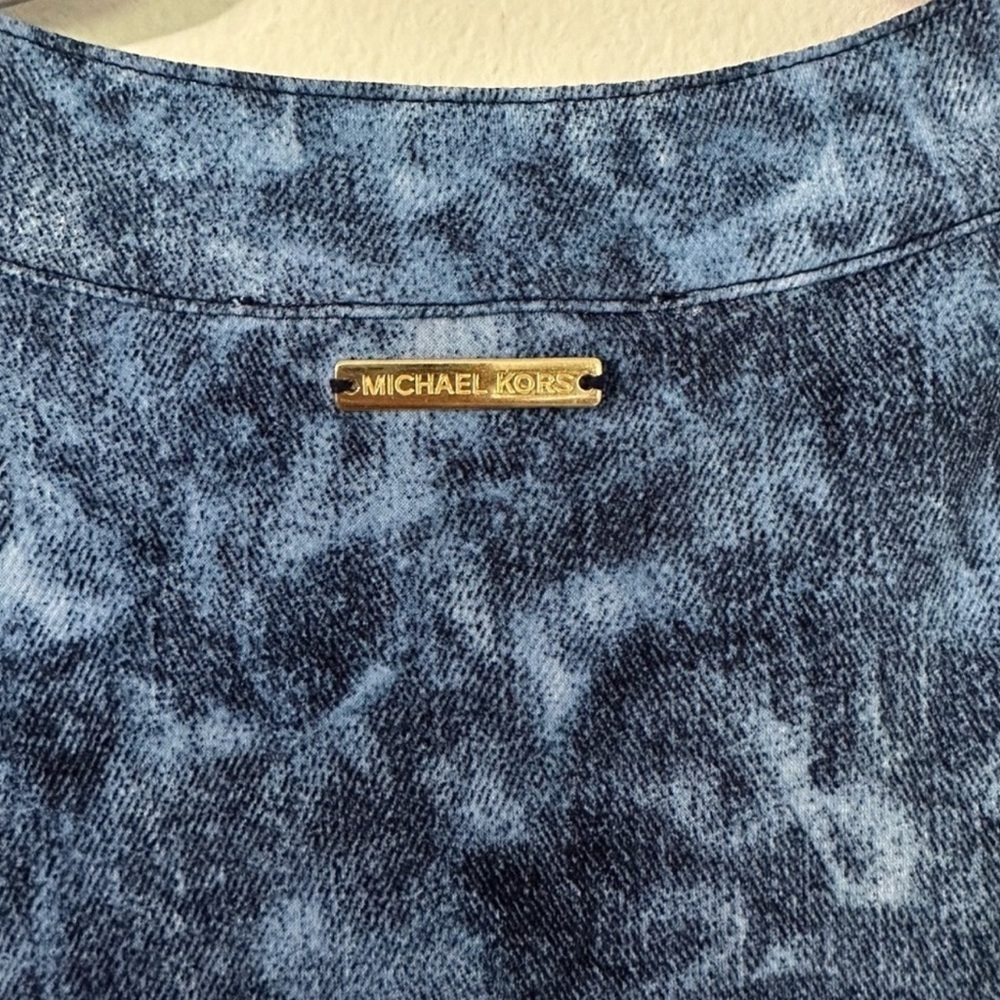 MICHAEL KORS NAVY TIE-DYE DRESS‎ - Picture 6 of 6